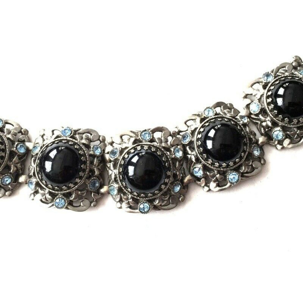 vintage Selro Selini Chunky bracelet rhinestone